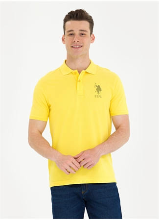 U.S. Polo Assn. Koyu Sarı Erkek Polo T-Shirt JAMA_2