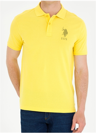 U.S. Polo Assn. Koyu Sarı Erkek Polo T-Shirt JAMA_5