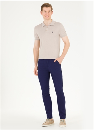 U.S. Polo Assn. Normal Bel Normal Paça Slim Fit Lacivert Erkek Pantolon KENN23Y_2