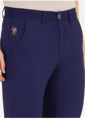 U.S. Polo Assn. Normal Bel Normal Paça Slim Fit Lacivert Erkek Pantolon KENN23Y_5