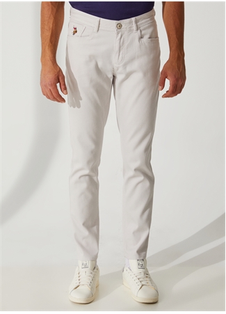 U.S. Polo Assn. Normal Bel Normal Paça Slim Fit Açık Gri Erkek Pantolon MICHAEL23Y_1