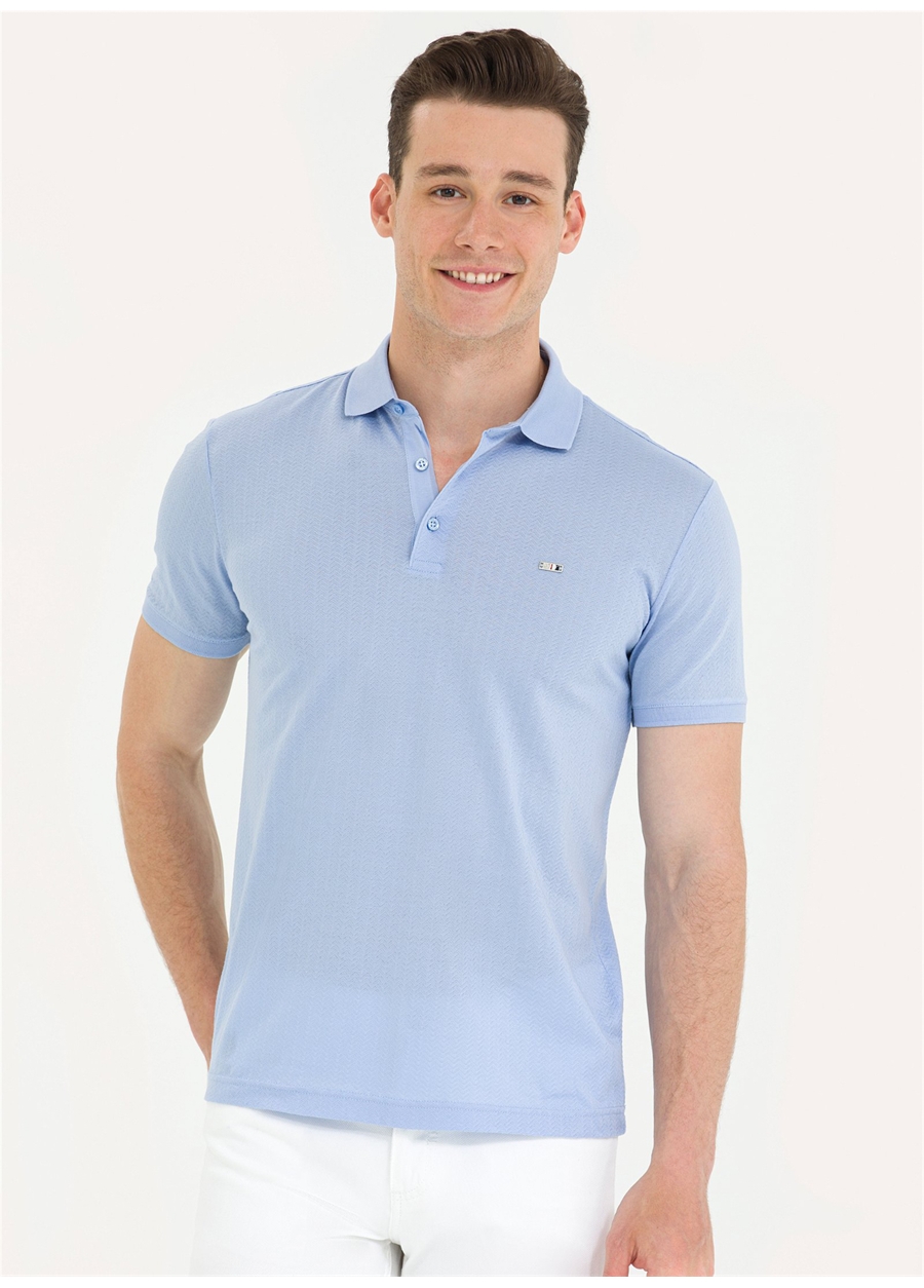 U.S. Polo Assn. Polo Yaka Mavi Erkek T-Shirt PRATO