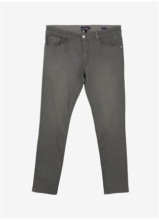 U.S. Polo Assn. Normal Bel Normal Paça Slim Fit Gri Erkek Denim Pantolon PARKER23Y-GREY