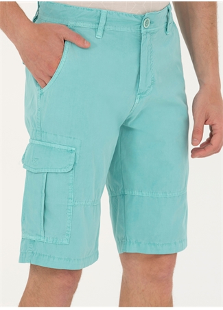 U.S. Polo Assn. Normal Bel Comfort Fit Mint Erkek Bermuda Şort PURVIS_3