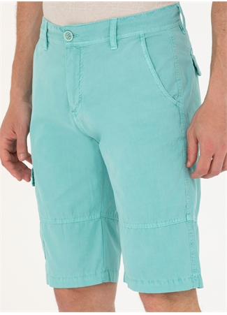 U.S. Polo Assn. Normal Bel Comfort Fit Mint Erkek Bermuda Şort PURVIS_4