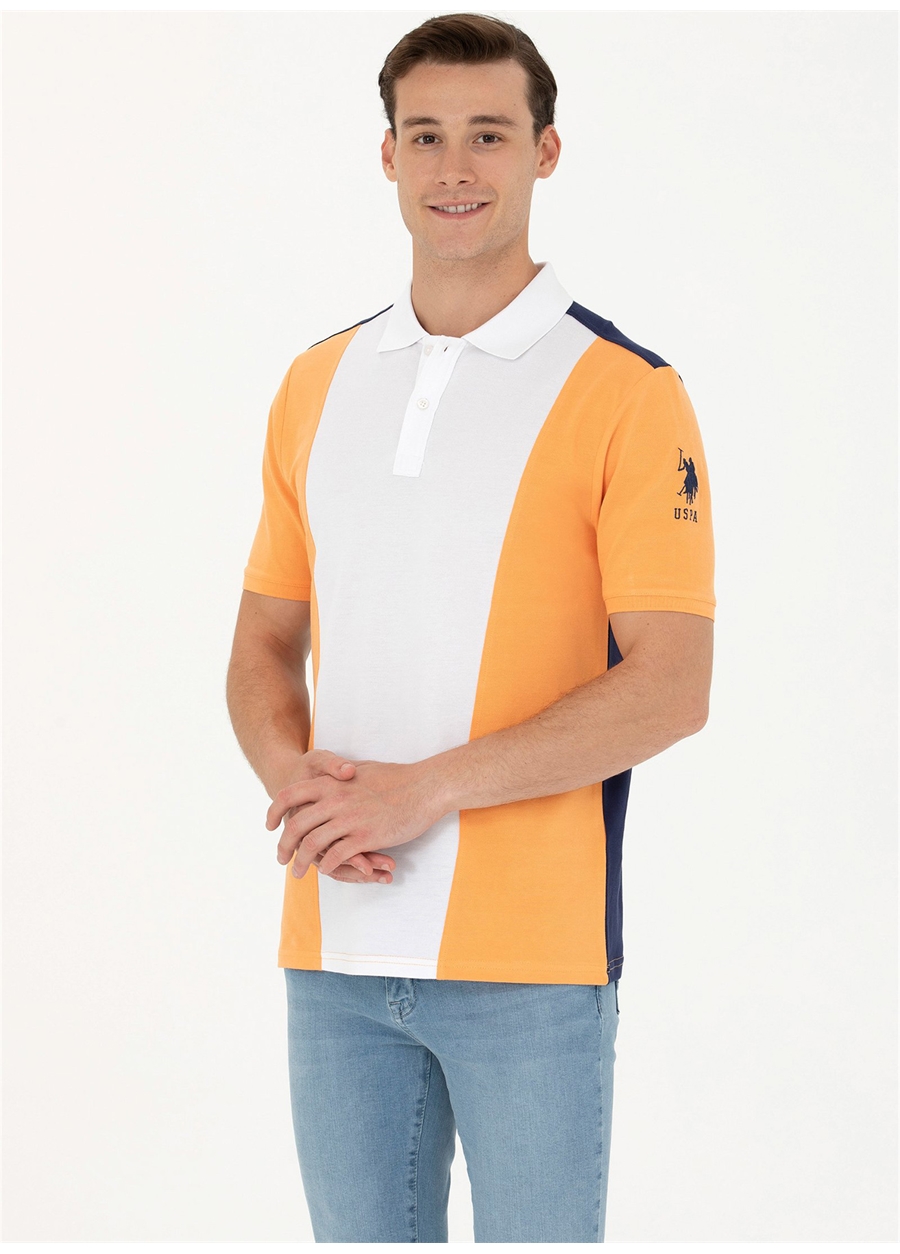 U.S. Polo Assn. Turuncu Erkek Polo T-Shirt T-LAZIO