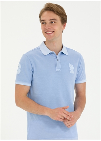 U.S. Polo Assn. Polo Yaka Mavi Erkek T-Shirt TJ01IY023_2