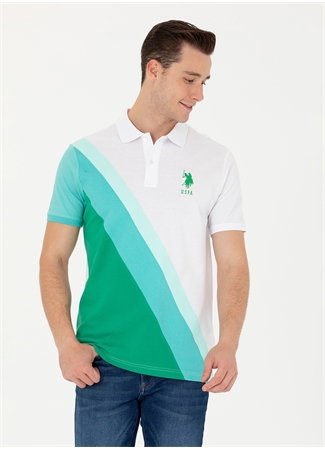 U.S. Polo Assn. Polo Yaka Yeşil Erkek T-Shirt T-NERGA_2