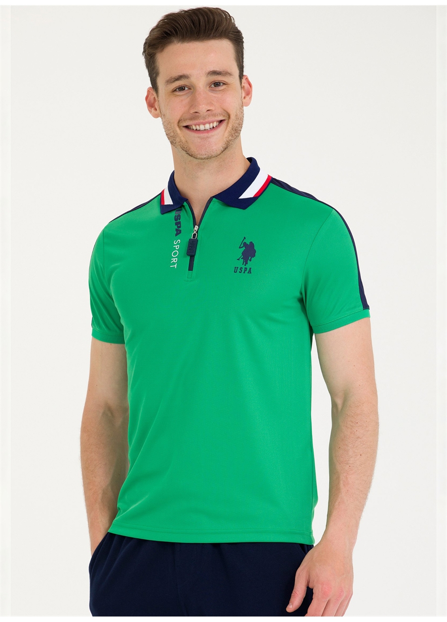 U.S. Polo Assn. Polo Yaka Yeşil Erkek T-Shirt T-TAMANAR