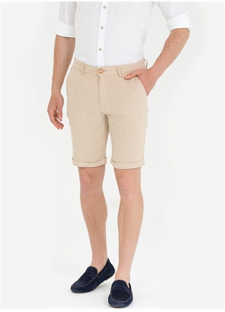 U.S. Polo Assn. Normal Bel Regular Fit Kum Erkek Bermuda Şort VAYNES_1