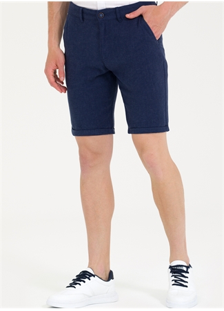 U.S. Polo Assn. Normal Bel Regular Fit Lacivert Erkek Bermuda Şort VAYNES_1