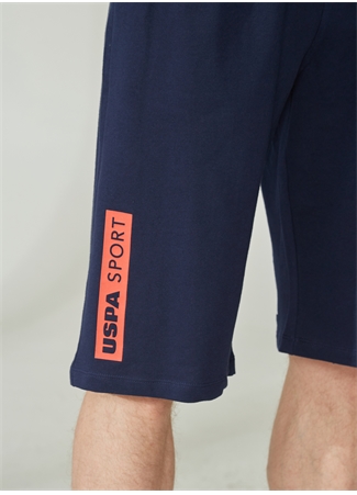 U.S. Polo Assn. Lacivert Erkek Sweat Şort NADOR_3