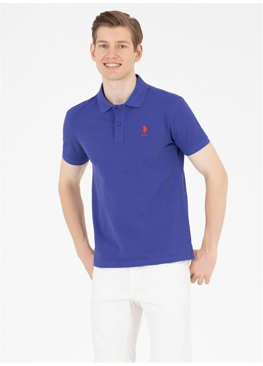 U.S. Polo Assn. Polo Yaka Mavi Erkek T-Shirt TP04IY023