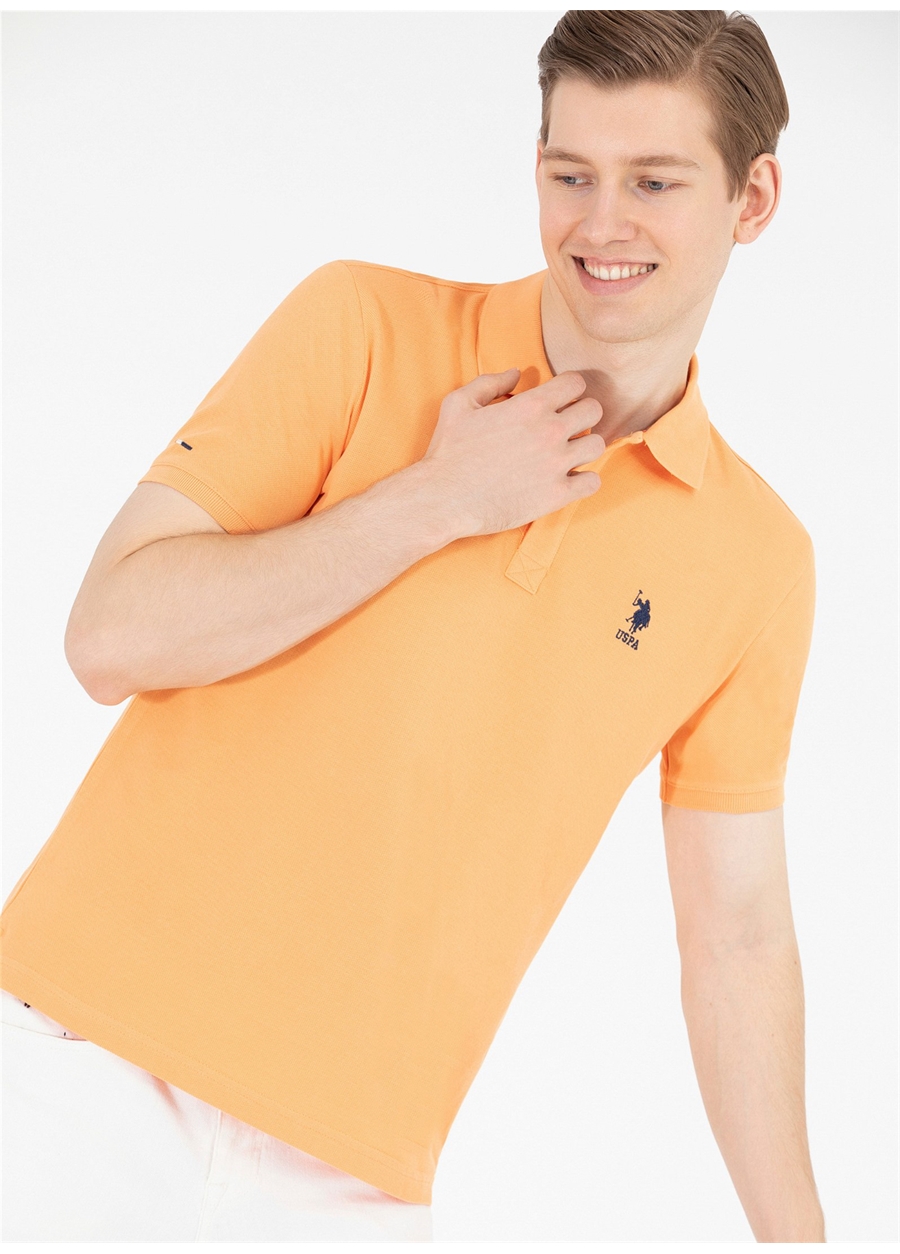U.S. Polo Assn. Turuncu Erkek Polo T-Shirt TP04IY023