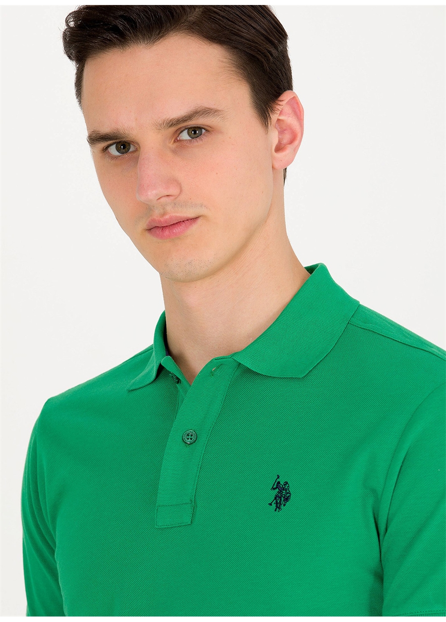 U.S. Polo Assn. Yeşil Erkek Polo T-Shirt GTP04IY023