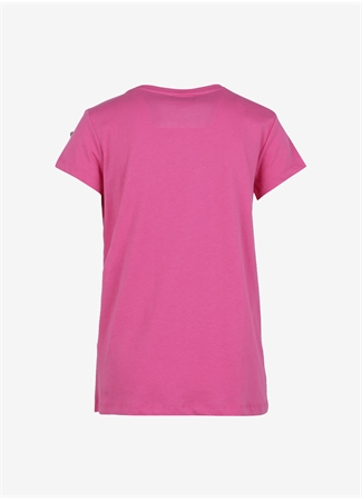 U.S. Polo Assn. Bisiklet Yaka Baskılı Pembe Kadın T-Shirt BEAN-IY23_1