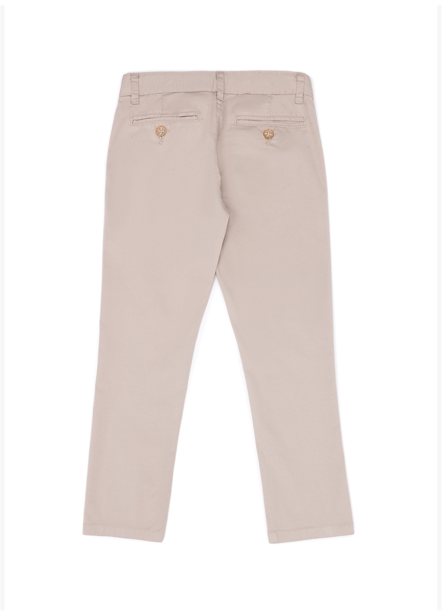 U.S. Polo Assn. Gri Erkek Çocuk Boru Paça Slim Fit Düz Chino Pantolon GIRNOKIDS23Y_2