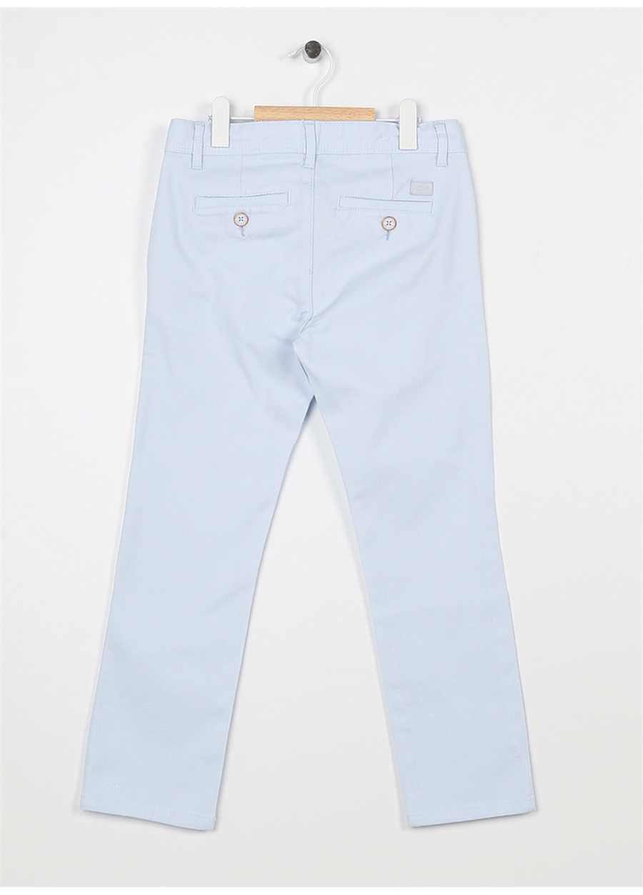 U.S. Polo Assn. Mavi Erkek Çocuk Boru Paça Slim Fit Düz Chino Pantolon KENNKIDS23Y_1