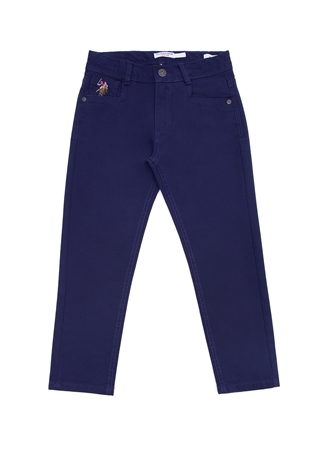 U.S. Polo Assn. Lacivert Erkek Çocuk Boru Paça Slim Fit Düz Chino Pantolon MICHAELKIDS23Y_2