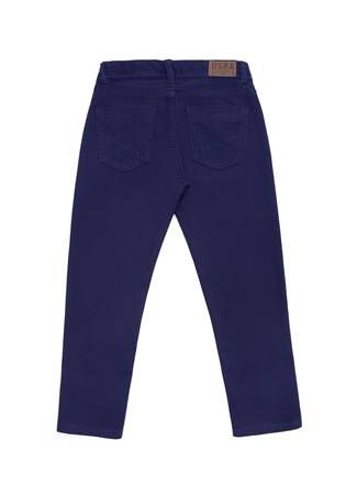 U.S. Polo Assn. Lacivert Erkek Çocuk Boru Paça Slim Fit Düz Chino Pantolon MICHAELKIDS23Y_4