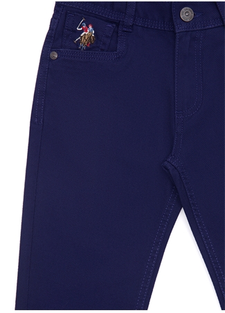 U.S. Polo Assn. Lacivert Erkek Çocuk Boru Paça Slim Fit Düz Chino Pantolon MICHAELKIDS23Y_5