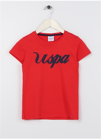U.S. Polo Assn. Baskılı Kırmızı Erkek Çocuk T-Shirt RAINIY023