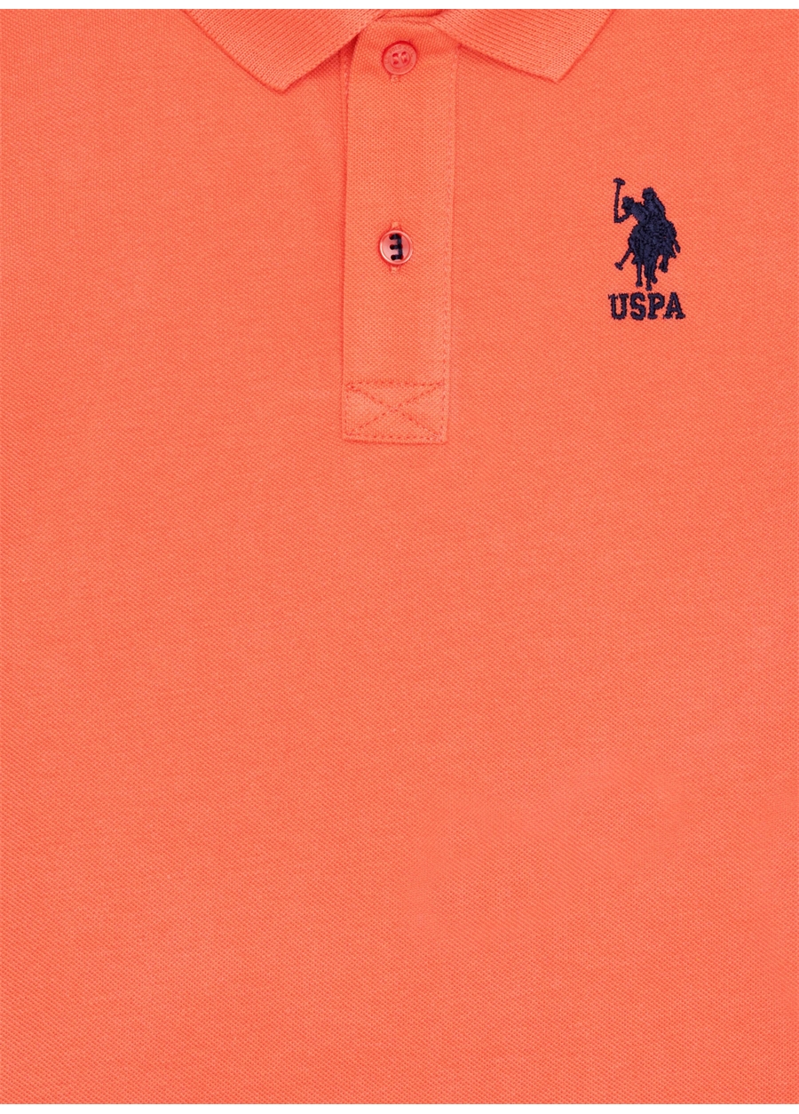 U.S. Polo Assn. Pembe Erkek Çocuk Polo Yaka Kısa Kollu Düz Polo T-Shirt TP01IY023_3