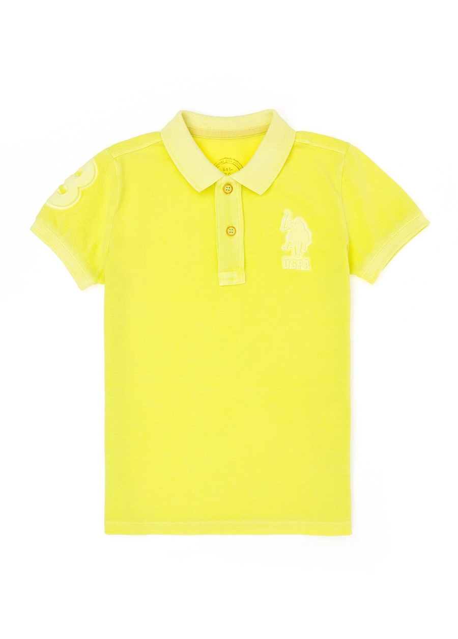 U.S. Polo Assn. Düz Yeşil Erkek Çocuk T-Shirt TJ01KIDSIY023