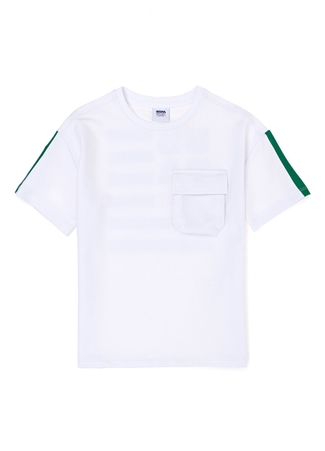 U.S. Polo Assn. Düz Beyaz Erkek Çocuk T-Shirt RC-RISANKIDS