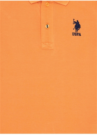 U.S. Polo Assn. Turuncu Erkek Çocuk Polo Yaka Kısa Kollu Düz Polo T-Shirt TP01IY023_25