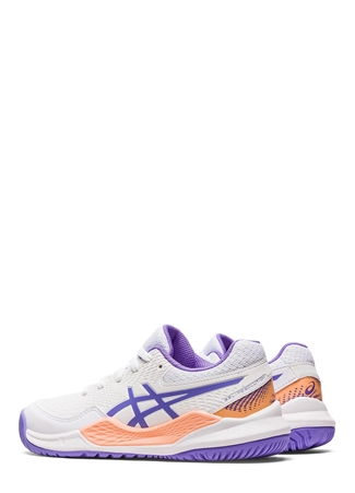 Asics Beyaz - Lila Kadın Tenis Ayakkabısı 1044A067-101 GEL-RESOLUTION 9 GS_3