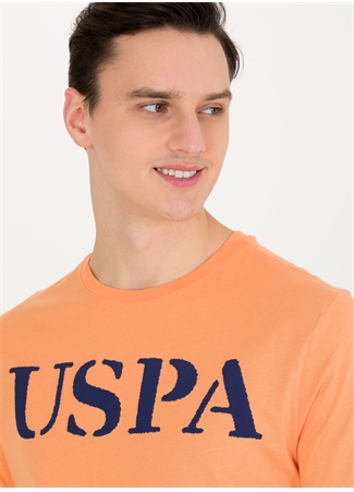 U.S. Polo Assn. Bisiklet Yaka Turuncu Erkek T-Shirt GEARTIY023_1