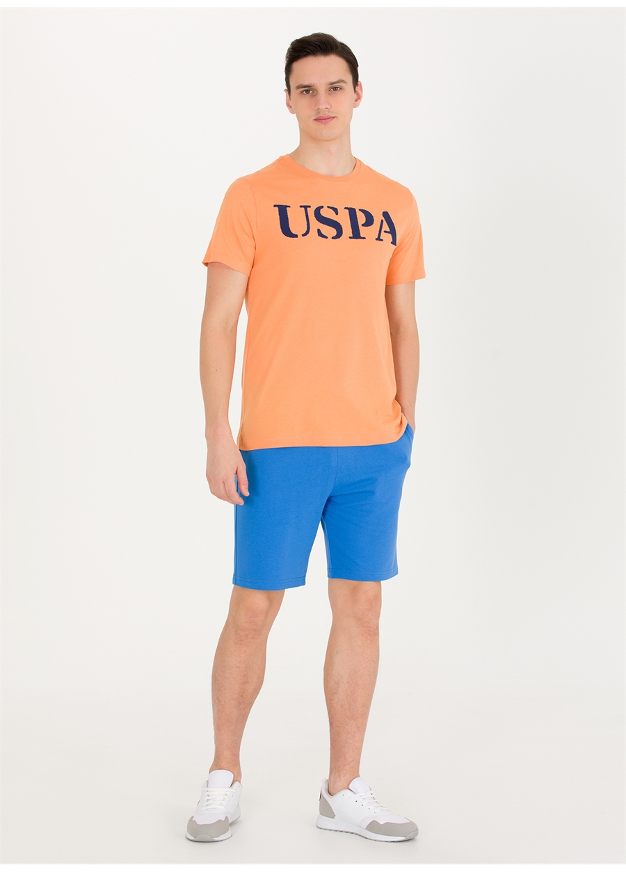 U.S. Polo Assn. Bisiklet Yaka Turuncu Erkek T-Shirt GEARTIY023_2