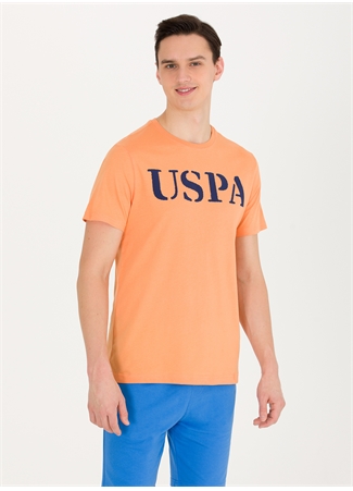 U.S. Polo Assn. Bisiklet Yaka Turuncu Erkek T-Shirt GEARTIY023_3