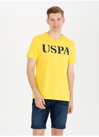 U.S. Polo Assn. Bisiklet Yaka Koyu Sarı Erkek T-Shirt GEARTIY023_2