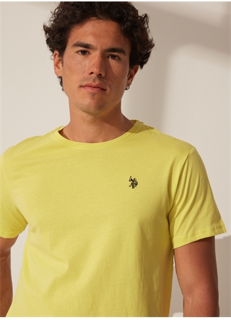 U.S. Polo Assn. Bisiklet Yaka Yeşil Erkek T-Shirt GTS01IY023_5