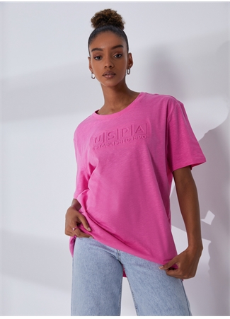 U.S. Polo Assn. Bisiklet Yaka Pembe Erkek T-Shirt MEKSIKA_0