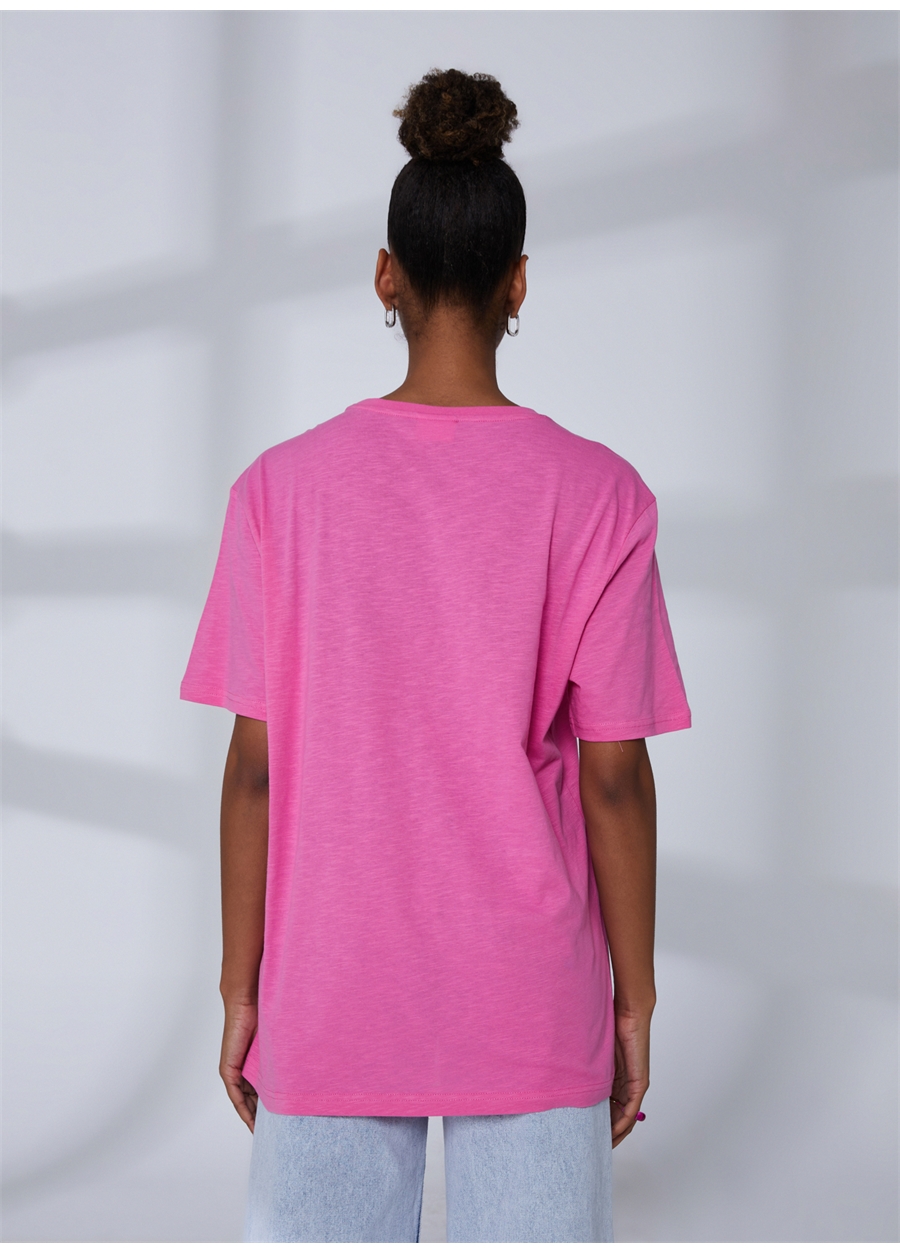 U.S. Polo Assn. Bisiklet Yaka Pembe Erkek T-Shirt MEKSIKA_3