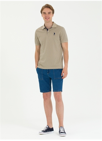 U.S. Polo Assn. Polo Yaka Haki Erkek T-Shirt OTAVAIY023_3