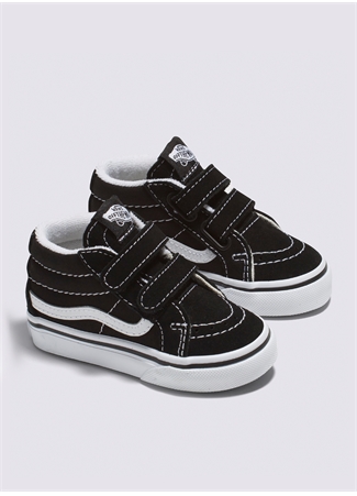 Vans Siyah - Beyaz Bebek Süet + Deri Yürüyüş Ayakkabısı VN00018W6BT1 TD SK8-Mid Reissue V_1