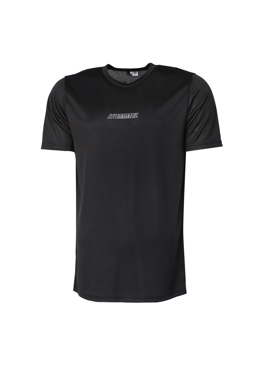 Hummel V Yaka Düz Siyah Erkek T-Shirt 911687-2001 Hmlt-TE FLEX T-SHIRT