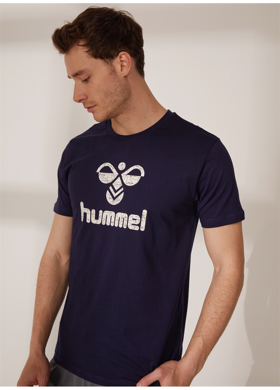Hummel Lacivert Erkek Yuvarlak Yaka T-Shirt 910946-7480 AKIRA T-SHIRT S/S TEE
