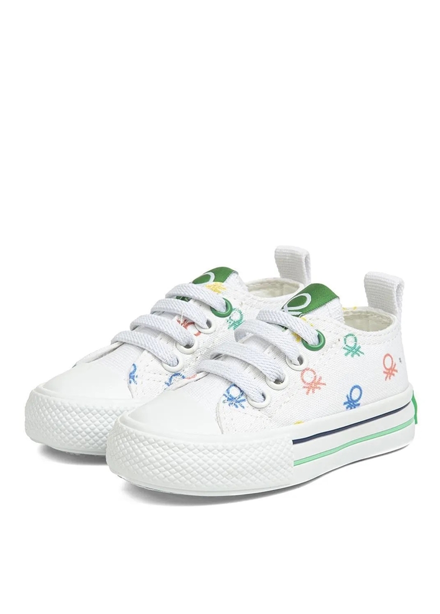 Benetton Beyaz Kız Çocuk Sneaker BN-30661_3