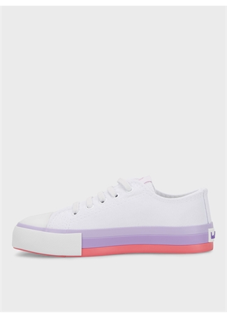 Benetton Beyaz - Lila Kız Çocuk Sneaker BN-30175_1