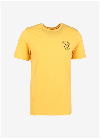 Puma Sarı Erkek Yuvarlak Yaka T-Shirt 67995503 Men S TEE