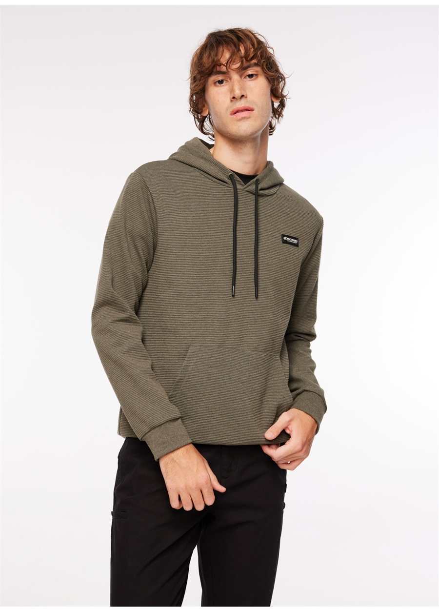 Discovery Expedition Haki Erkek Kapüşon Yaka Sweatshirt D3WM-SWT27_1