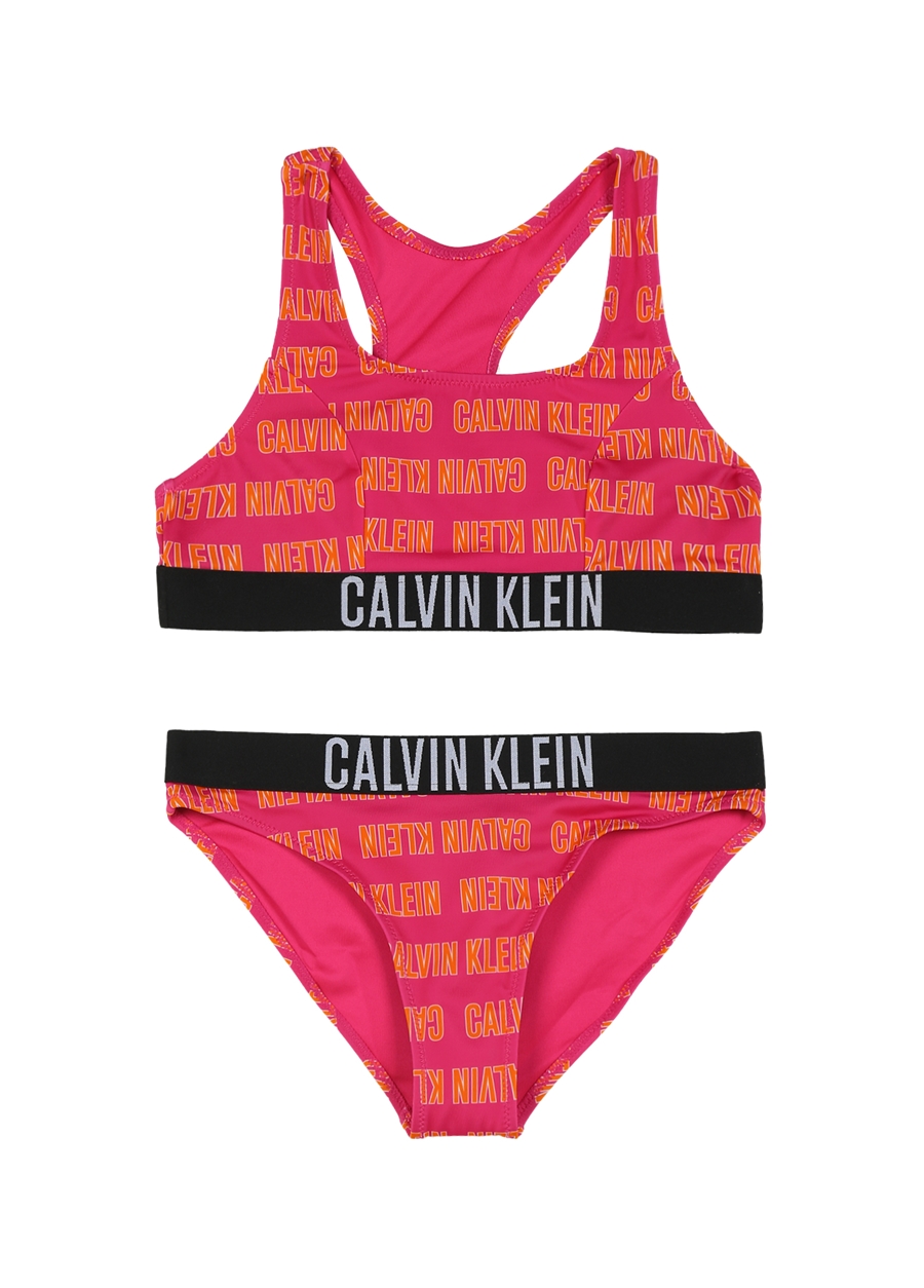 Calvin Klein Pembe Kız Çocuk Bikini Takım KY0KY000350JZ