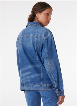 Wrangler Lacivert Kadın Oversize Denim Ceket W231616XT_5