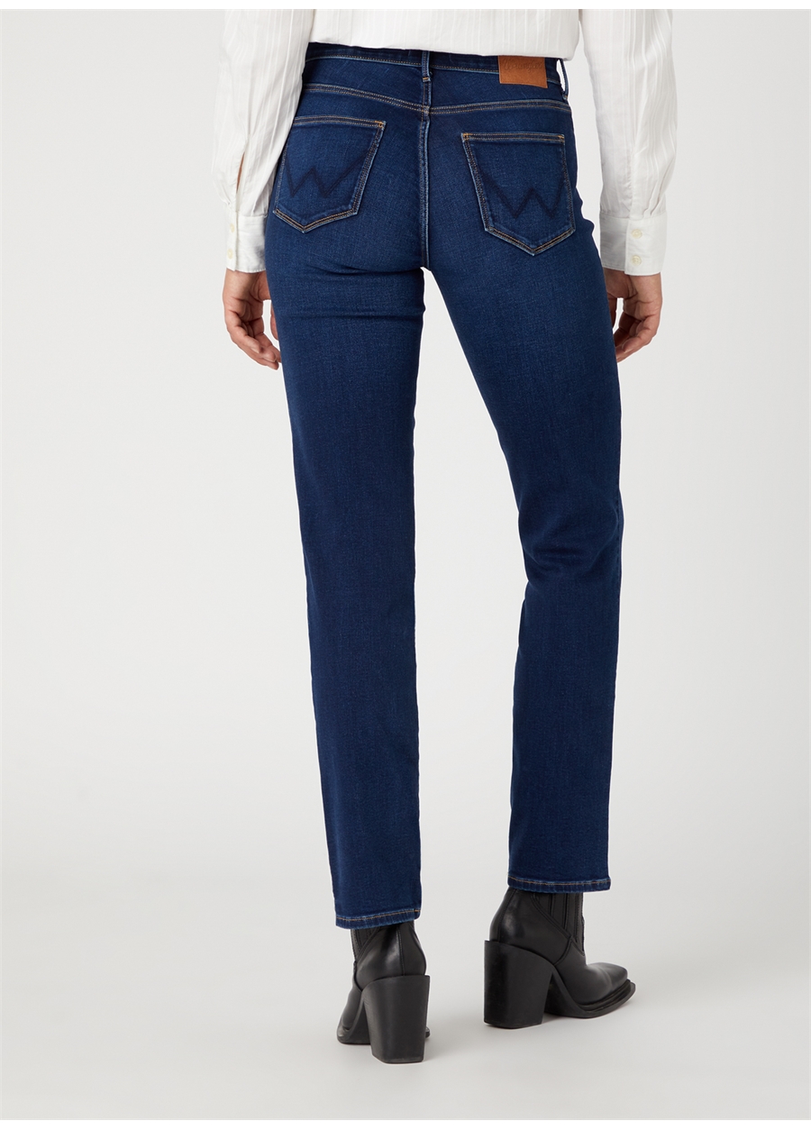 Wrangler Kadın Yüksek Bel Straight Denim Pantolon W26RCY37Q_4