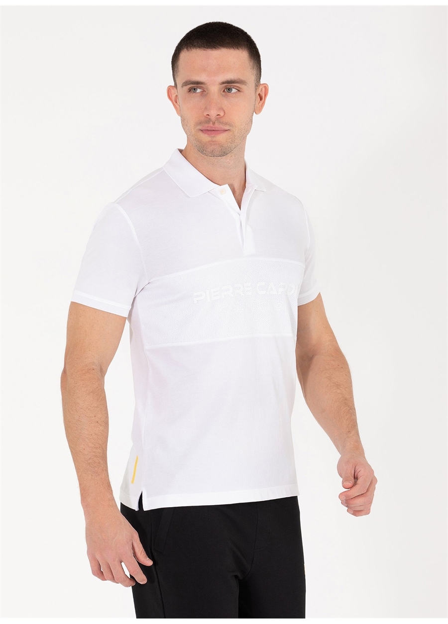 Pierre Cardin Polo Yaka Beyaz Erkek T-Shirt ENJOY